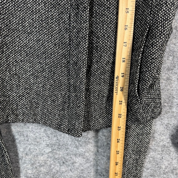 Mango Turtle High Neck Y2K Aesthetic Zip Up Gray Wool Belted Jacket Size 6 - Picture 11 of 16